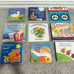 Set of 9 boards books for kids